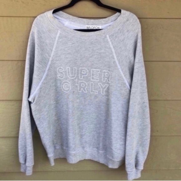 Wildfox Super Girly Somers Sweatshirt Size M - Picture 2 of 5